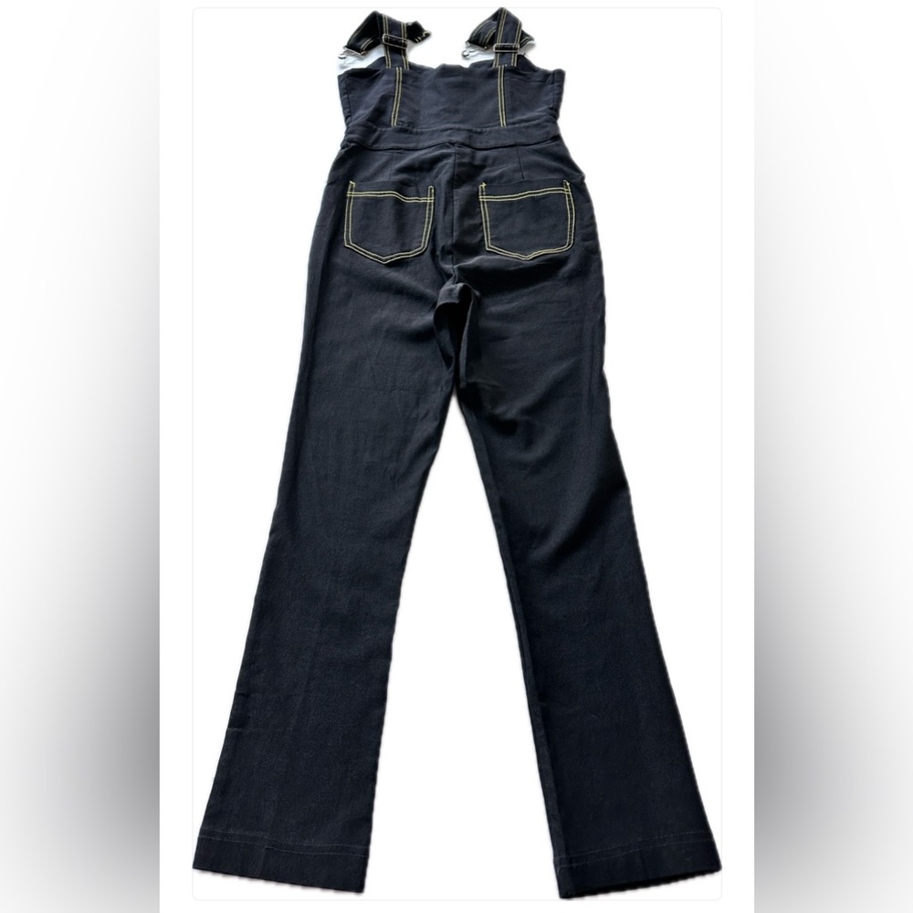 Unique Vintage Black Denim Overalls size S/4 - Picture 3 of 14